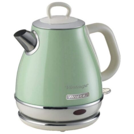 Bouilloire électrique sans fil 1L 1630W – Couleur vert – Base pivotante 360° – Arrêt automatique – Parois froides – Ariete