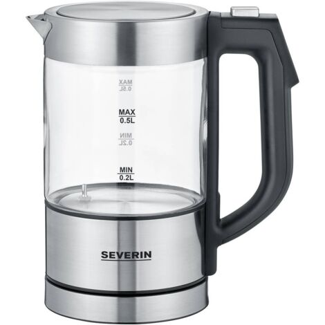 Bouilloire électrique Severin WK 3458 0,5 L 1100 W Noir, Transparent