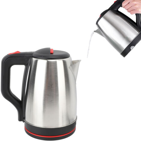 Bouilloire Électrique Stainless Steel 304 Capacité 2L 2000W Sécurité Anti-Brûlage Base Rotative Rapide Autocuiseur Thé Café