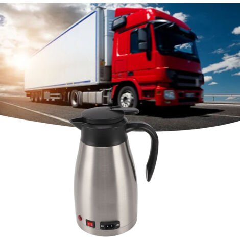 Bouilloire électrique voiture - Bouilloire voyage 1300ML 12V - Capacité grande portable inox