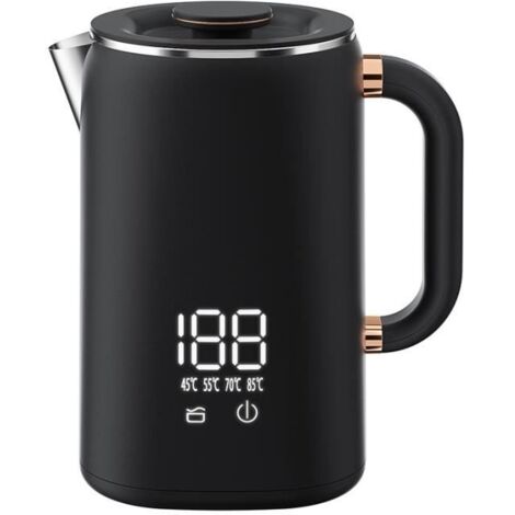 Bouilloire Electrique - ZHUODIKE - Température Réglable - 1.7L - Ebullition Rapide - Acier Inoxydable