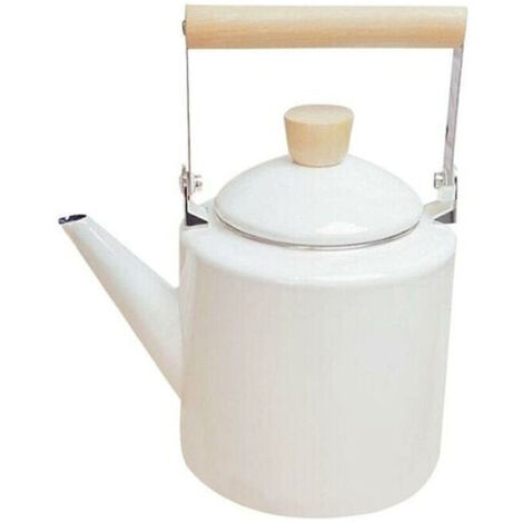Bouilloire émaillée 2 litres – Compatible cuisinières halogènes, induction, gaz – Design japonais élégant – Idéale pour thé et café