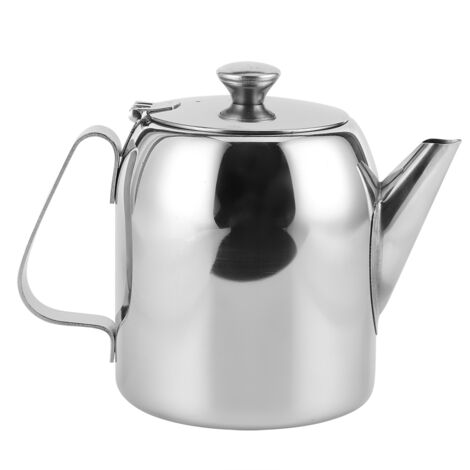 Bouilloire en Acier Inox 32oz (850ml) à Bec Court pour Café et Thé - Idéal Hôtel Restaurant