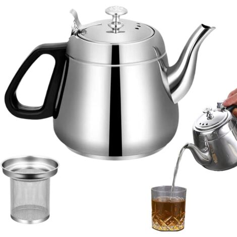 Bouilloire en acier inoxydable avec passoire 1,5 l -
