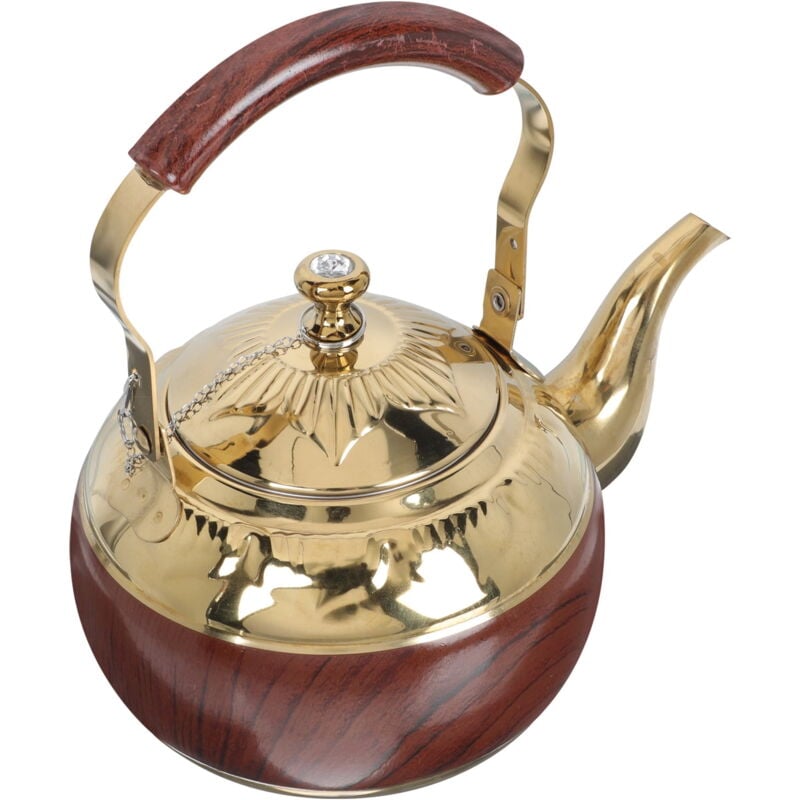 Bouilloire en acier inoxydable, support à thé, pot chauffant en métal, cuisinière portable, machine à café, poignée d'eau