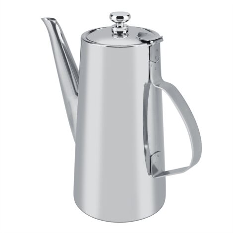 Bouilloire en acier inoxydé 2L épais pour thé et café, élégante pour maison et restaurant
