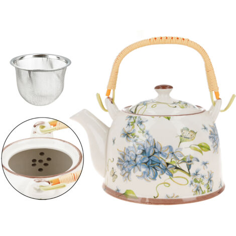 Bouilloire en céramique avec infuseur - Sans (CARMANI)