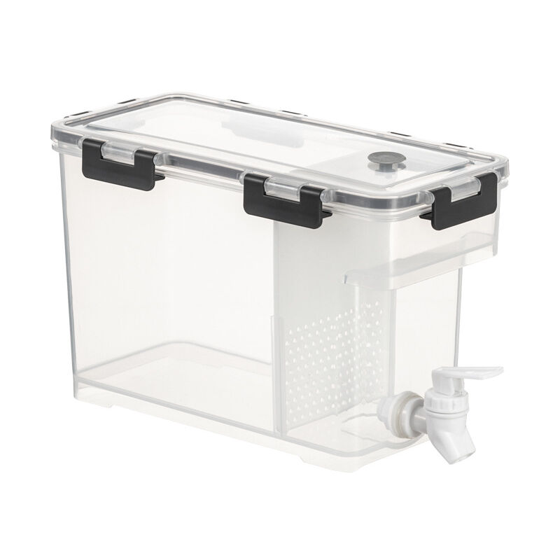 Bouilloire froide avec robinet – Théière à fruits pour réfrigérateur 4 L, seau à limonade, théière à fruits pour réfrigérateur, distributeur de