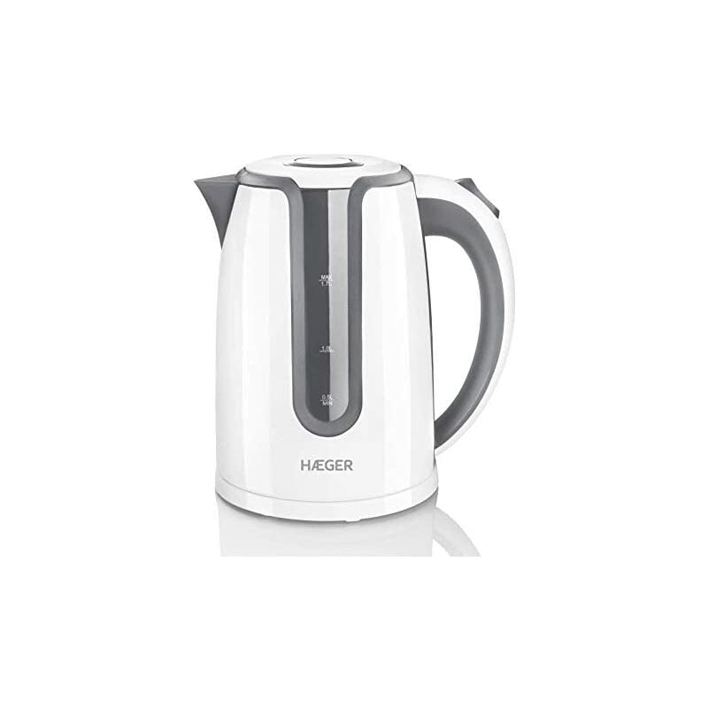 Hot grey - Bouilloire électrique d'une puissance de 2200W, d'une capacité de 1,7L - Socle pivotant à 360°, élément chauffant dissimulé en acier