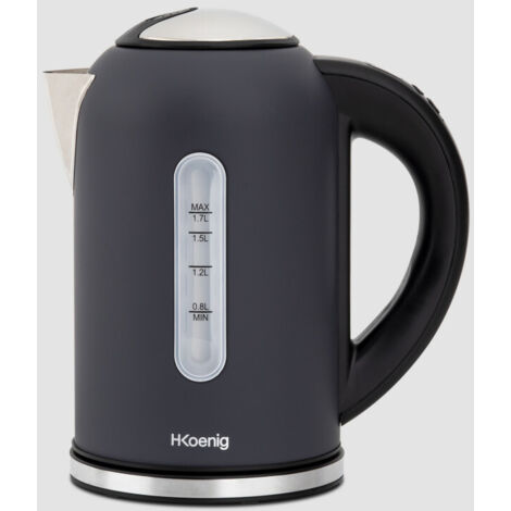 Bouilloire H.Koenig BOE52 1,7 L – Puissance 2200 W – Acier inoxydable – Température réglable 40-100°C – Fonction maintien au chaud – Bigbuy