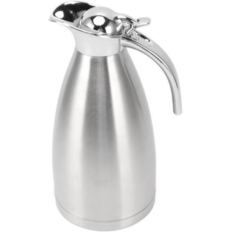 Bouilloire isotherme 2,1L en acier inoxydable pour thé et boissons, distributeur à vide isolé