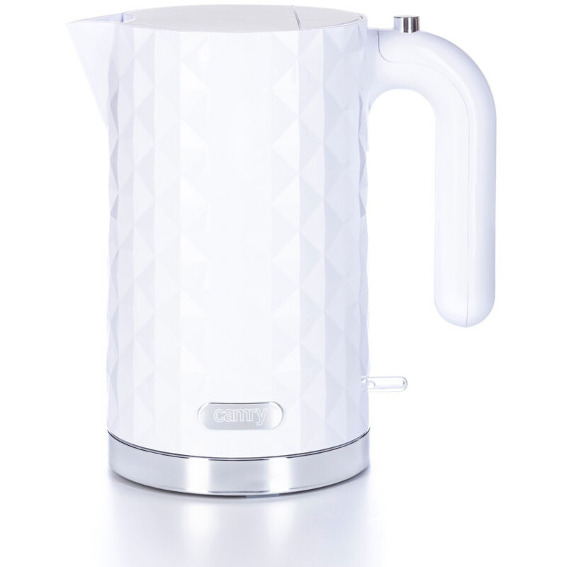 Bouilloire électrique Blanche 1,7 L - 2200W - Protection contre l'ébullition à sec - Camry CR 1269W Bouilloire électrique Blanche 1,7 L - 2200W - Protection contre l'ébullition à sec - Camry CR 1269W