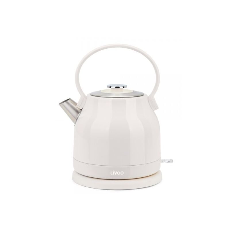 Livoo - Bouilloire électrique 1.5l 2200w crème DOD202C