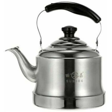 Bouilloire siffante - 2L - Ergonomique - Poignée en Acier Inoxydable - Théière d'eau bouillante - Boisson contenant plus chaud - Avec passoire - Pour la maison - Gaz cuisinière