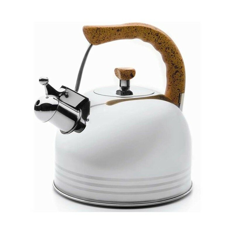 Lacor - Bouilloire sifflante acier inoxydable, argent - 3 litres
