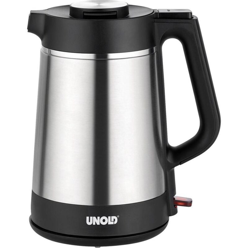 Unold - blitzkocher Thermo Bouilloire acier inoxydable, noir Contenance: 1.5 l