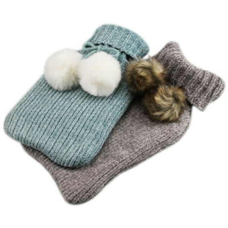 BOUILLOTTE 55% CAOUTCHOUC AVEC HOUSSE TRICOT 1.75 L