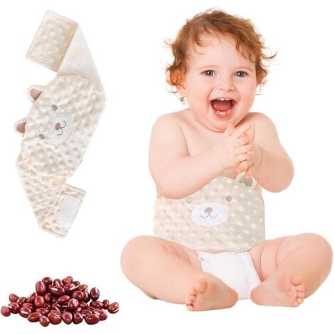 Bouillotte Bebe Anti Colique Ceinture Bouillotte Peluche Coussin Chauffant micro onde Chaleur Bouillotte Colique avec Rembourrage