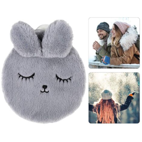 Bouillotte, bouillotte avec couvercle, bouillotte bouillotte pour enfants avec calin doux, pour garder le corps des pieds au chaud