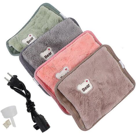 Bouillotte électrique rechargeable - Lot de 1 - Marron