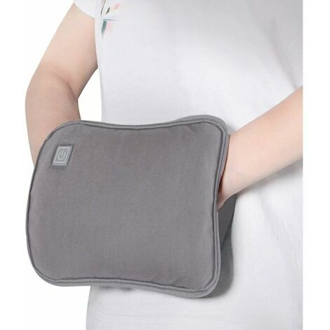 Bouillotte Electrique Rechargeable par USB Bouillotte Electrique Pliable avec Housse Amovible Lavable Sac Chauffe-Mains Coussin Chauffant pour Mains Pieds Corps Soulagement de Douleur