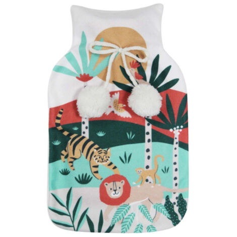 Bouillotte Polaire Imprimé "Lionceau" 34cm Multicolore