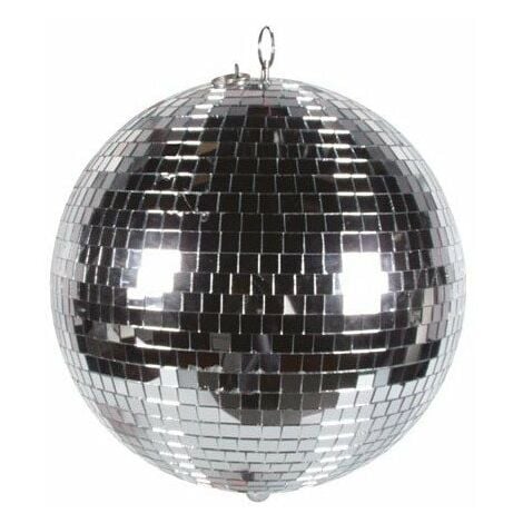 HQ POWER HQ-Power Boule à facettes disco Ø 30 cm, effets lumineux spectaculaires pour les fêtes, système de suspension sécurisé et verre à facettes, accessoire de piste de danse pour discothèque et plus encore