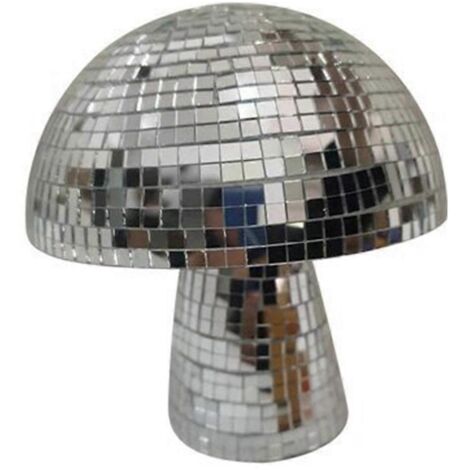 Boule à facettes disco en forme de champignon de 18 cm (7 pouces) pour décoration de chambre ---