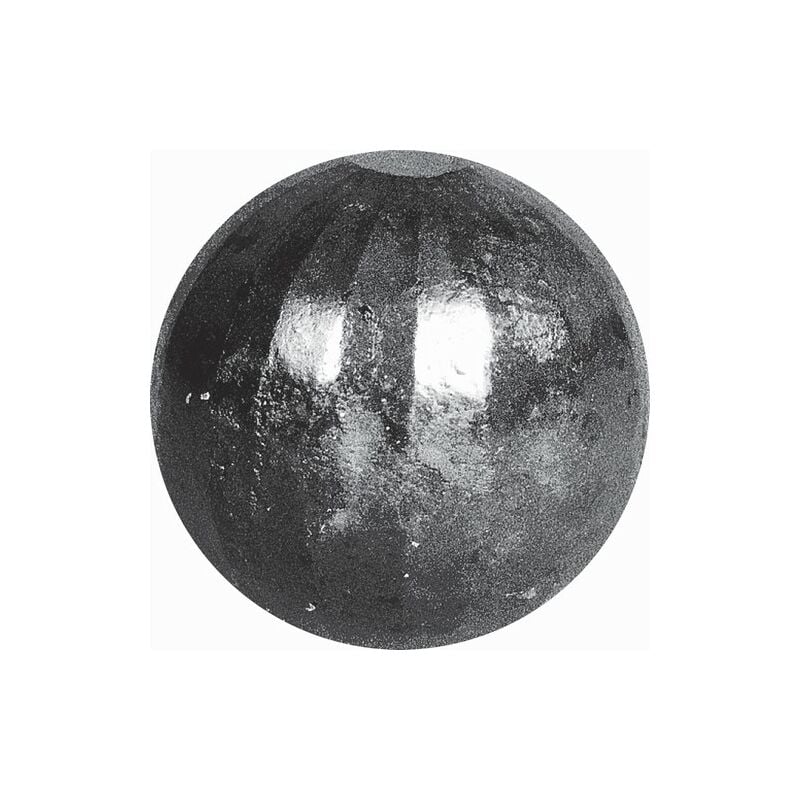 Deco Fer Forge - Boule pleine martelée à facettes- Diamètre Ø70mm - Non percée - Fer forgé - à souder