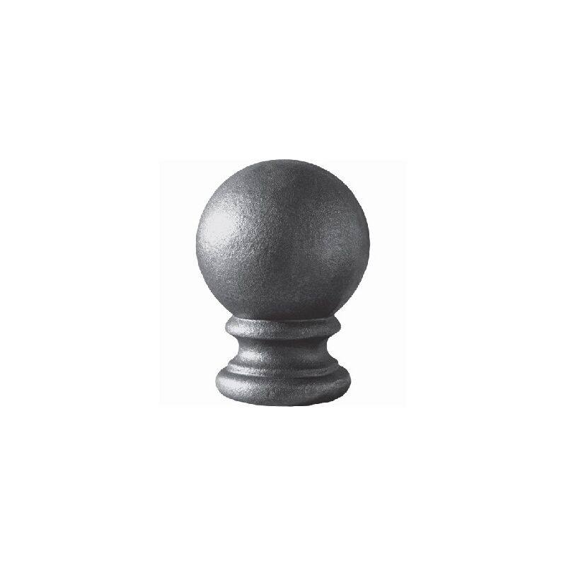 Deco Fer Forge - Boule avec support - Hauteur 125mm largeur 90mm base ø70mm - Fer forgé - à souder