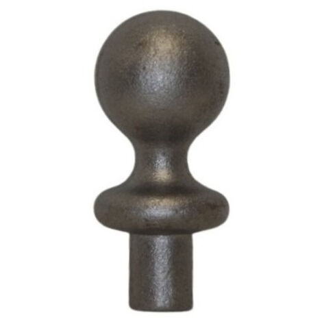 Boule avec support - Hauteur 50mm largeur 30mm base ø16mm - Fer forgé - À souder - DECO FER FORGE