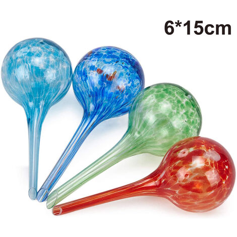 4 Pièces Boules d'irrigation en Verre pour Plantes, 170ml Globes  auto-arrosants Bulle d'arrosage Aqua décoratif Globes d'eau Plante forme de  champignon, Arrosoir Automatique Des Plantes de Pots