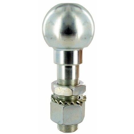Boule d'attelage universelle 125 mm – Diamètre 50 mm – Longueur 125 mm – Pour remorques et véhicules utilitaires