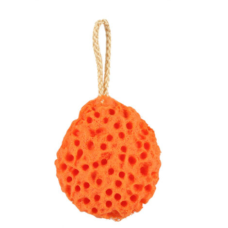 Boule de bain exfoliante douce pour le corps, 4 couleurs - Éponge de douche soin spa (Orange)
