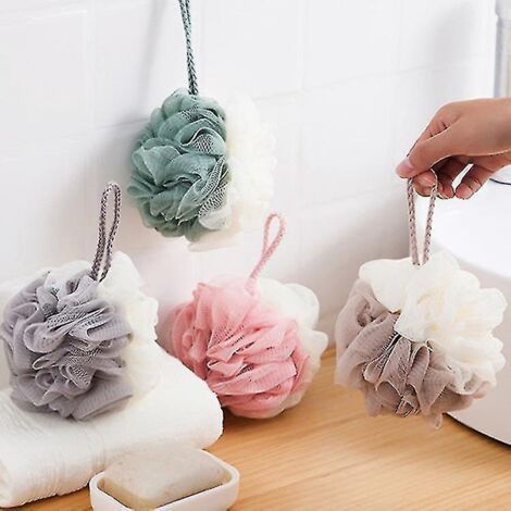 Boule de bain moussante bicolore riche, coutures colorées, grande boule de bain fleur, boule de bain Adu--