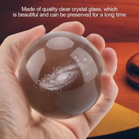Boule de cristal - Non spécifié - Galaxie - 8 cm - Verre de cristal - Décoration intérieure