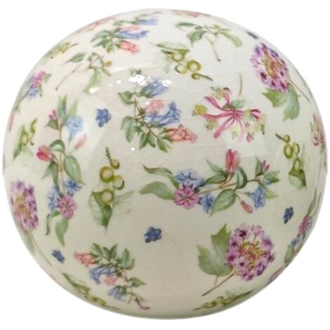 Boule de décoration en céramique verte pour vases et bougeoirs, accessoire idéal pour une décoration romantique de la maison