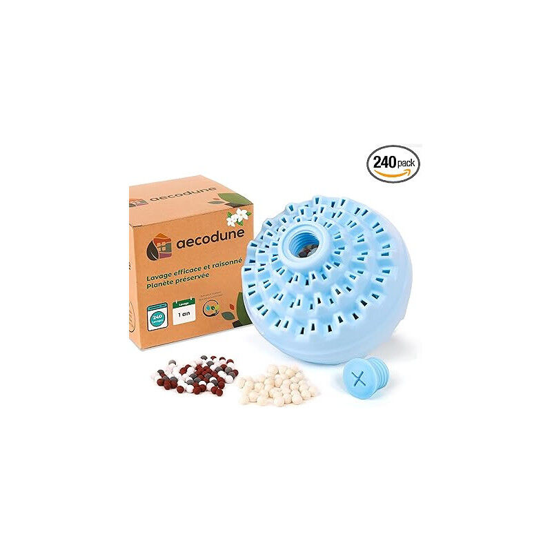 Aecodune - Boule de lessive rechargeable senteur Citron - 240 lavages