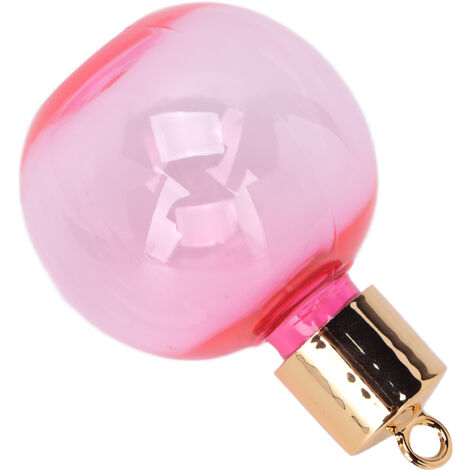 Boule de Noël à Personnaliser 75mm - Ornement Rose pour Sapin et Décoration Murale Festive