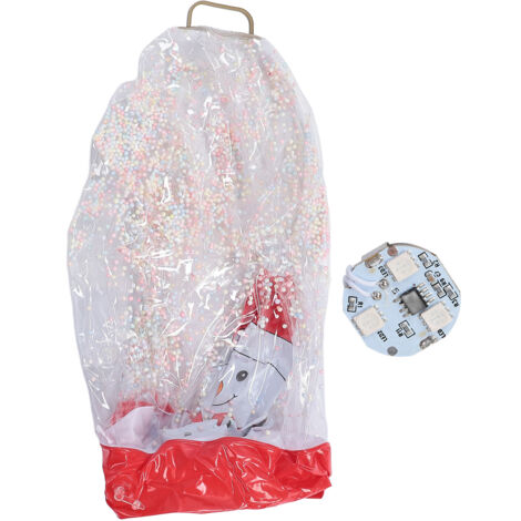 Boule de noël gonflable, décoration résistante à l'eau, ornements lumineux LED réutilisables pour bonhomme de neige intérieur et extérieur