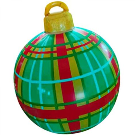 Boule de Noël gonflable en PVC – Décoration de Noël gonflable pour l'extérieur (5)