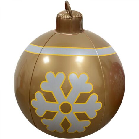 Boule de Noël gonflable en PVC – Décoration de Noël gonflable pour l'extérieur (6)