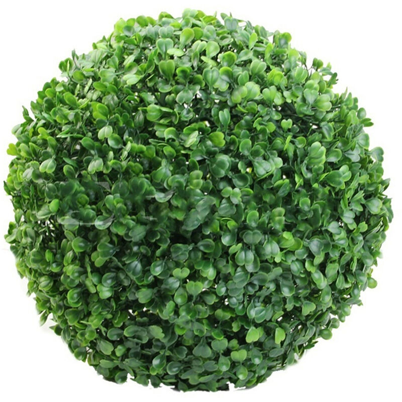 Boule de plante en plastique vert, décoration de maison en plein air, fête de mariage, boule d'herbe de plantes