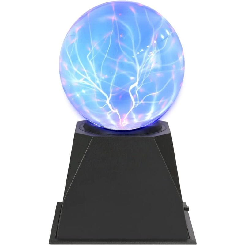 Goeco - Boule de Plasma Magique 10cm, Lampe Plasma Boule de 4 Pouces, lumière à plasma sensible au toucher, Branchez Veilleuse Rétro, Cadeau de