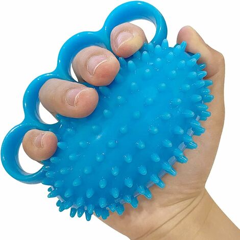 Boule de PréHension, Balle Reeducation Main Bleues, Balle de Massage Main avec épines Souples, Boule de Préhension des Doigts, Balle de Musculation Main pour Personnes âgées, Adultes et Enfants