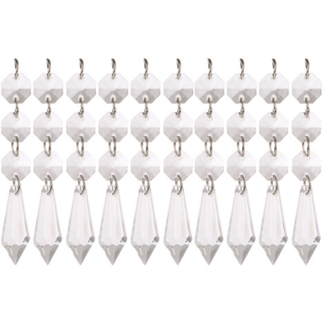 Boule de Suspension Transparente en Perle Acrylique pour Décoration DIY - Accessoire Décoratif (B)