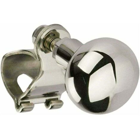 Boule de Volant Voiture INOX Boule de Volant Voiture Booster De Volant De Voiture Universel Bouton Poignée Boule de Rappel de Volant Bouton pour Volant Boule Commande Volant Voiture