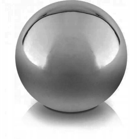 Boule décorative en céramique argentée 11 cm