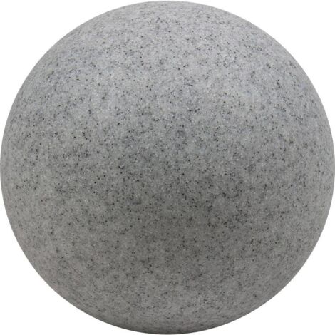 BOULE DÉCORATIVE LED POUR EXTÉRIEUR MUNDAN HEITRONIC 30 CM GRIS-GRANIT (MAT) E27