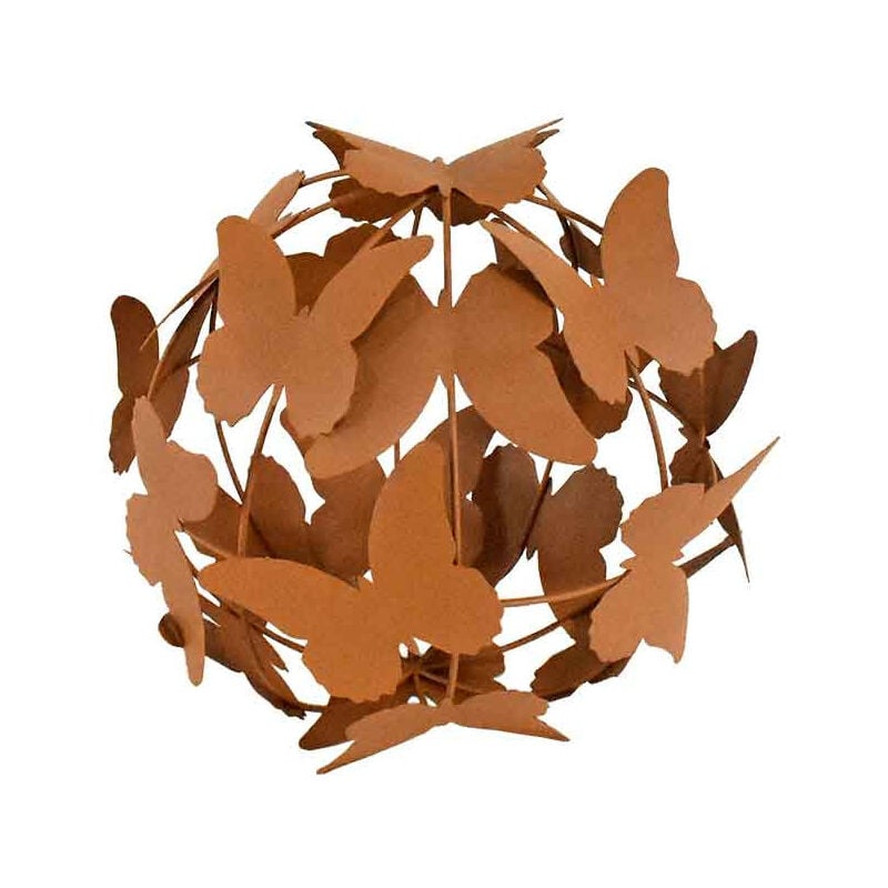 La Grande Prairie - Boule décorative ornée de papillons 29x29cm